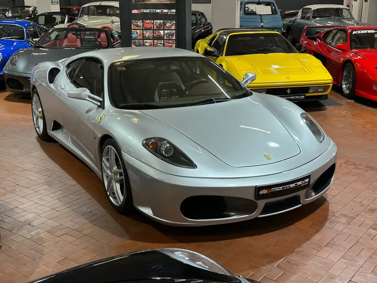 Ferrari F430 F1 PELLE MARRONE-CARBOCERAMICA-DAYTONA Argento - 2