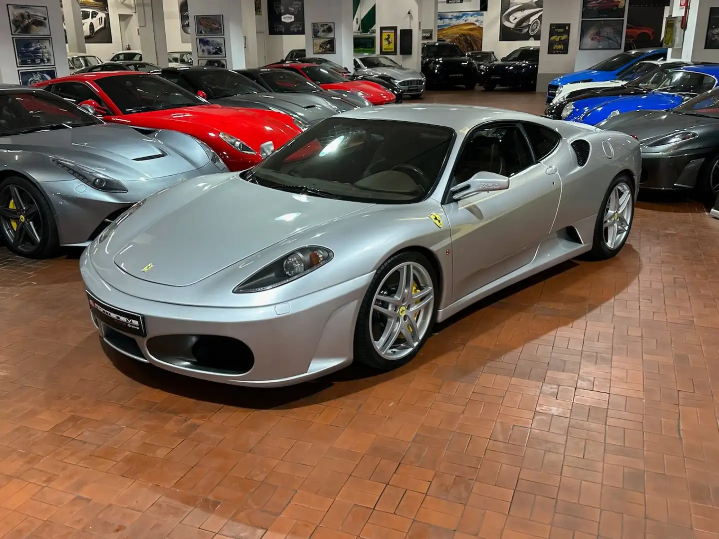 Ferrari F430 F1 PELLE MARRONE-CARBOCERAMICA-DAYTONA Argento - 1