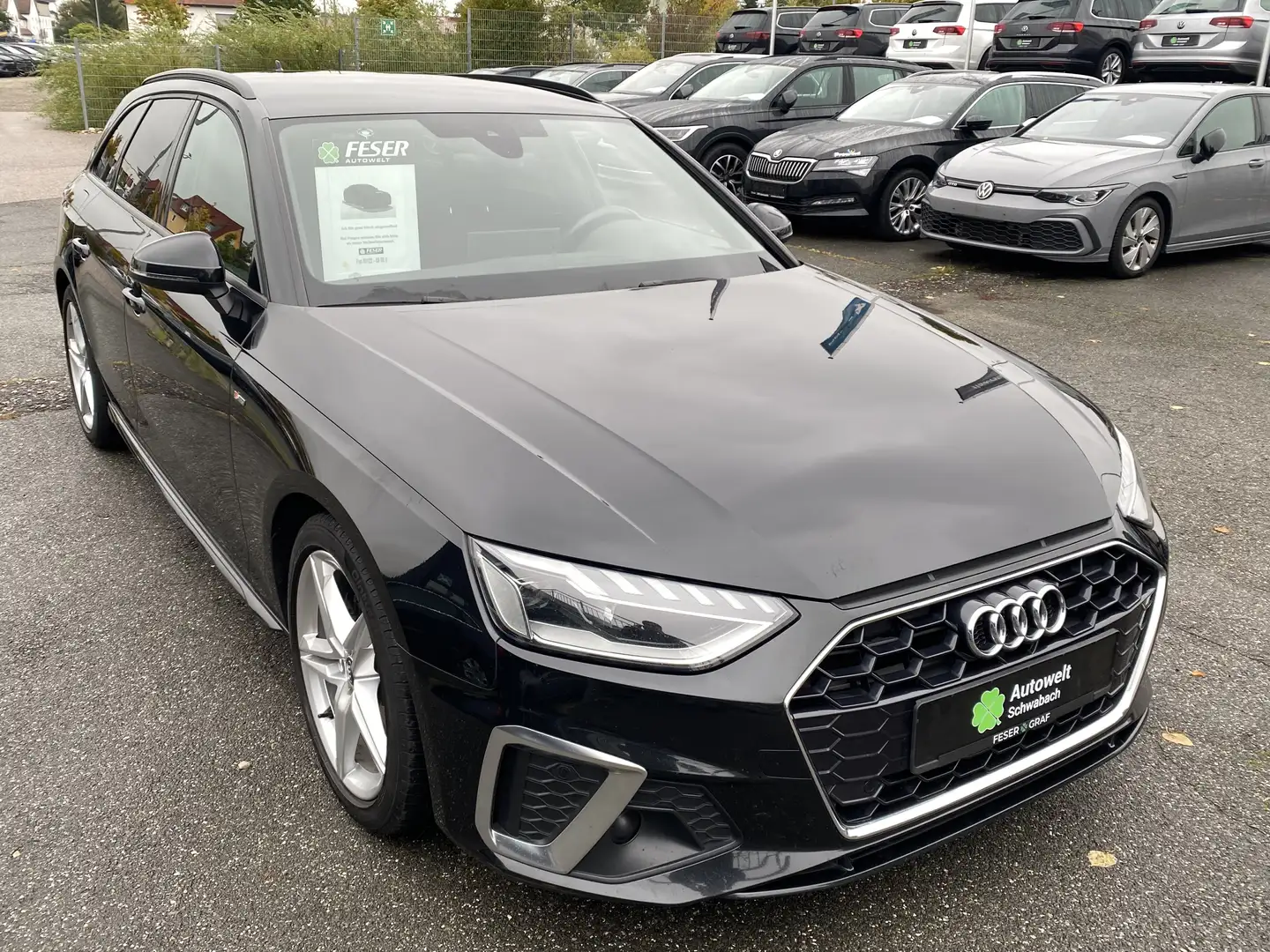 Audi A4 Avant 35 TDI Str. SLINE LED KAM Zwart - 2