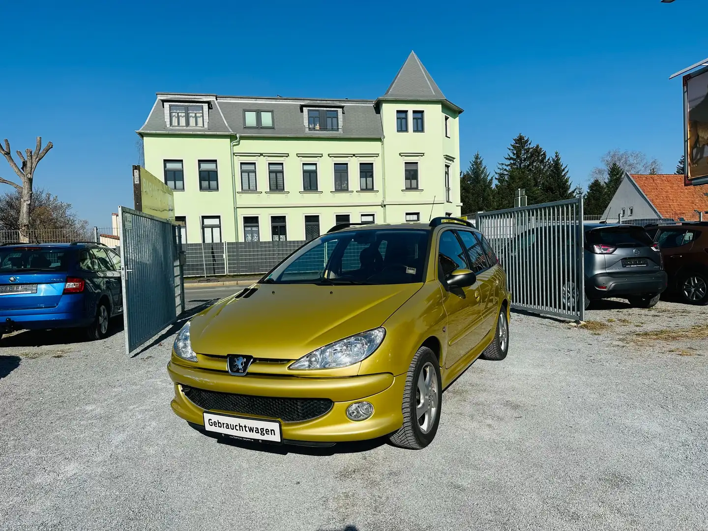 Peugeot 206 SW 110 Tendance 2.HAND 65 TKM KLIMA ALU TÜV NEU Beige - 2
