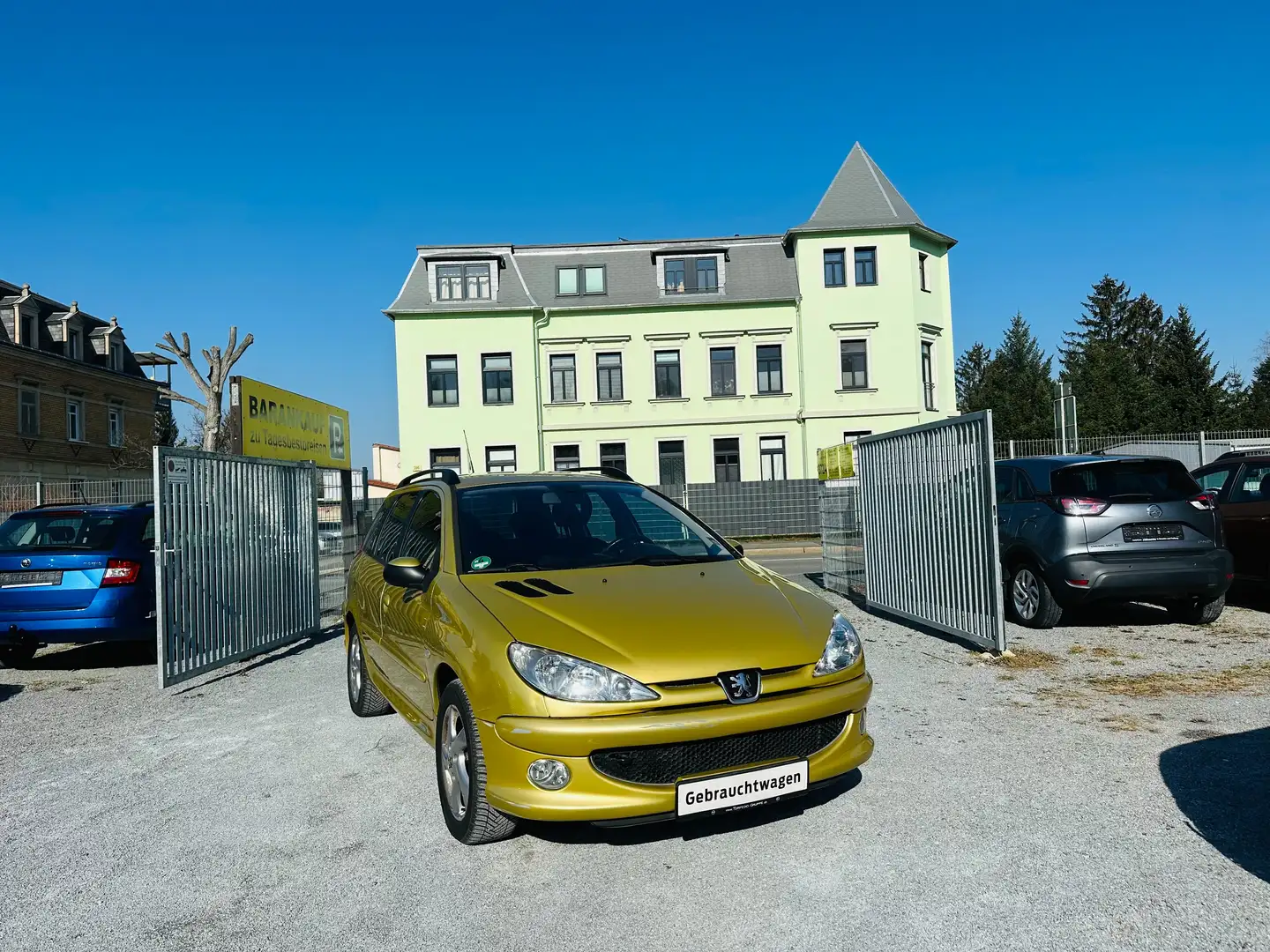 Peugeot 206 SW 110 Tendance 2.HAND 65 TKM KLIMA ALU TÜV NEU Beige - 1