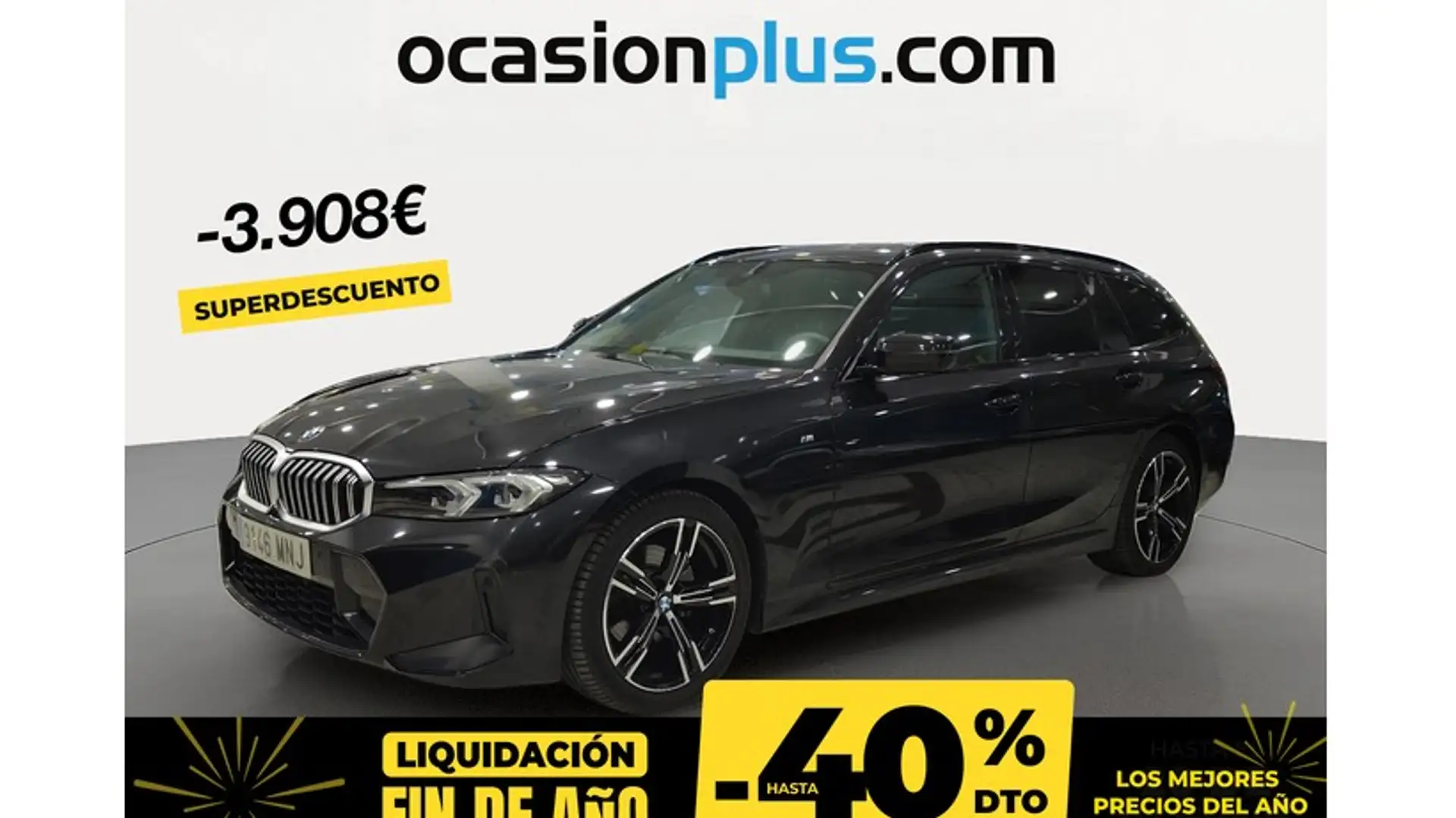 BMW 320 320dA Touring Negro - 1