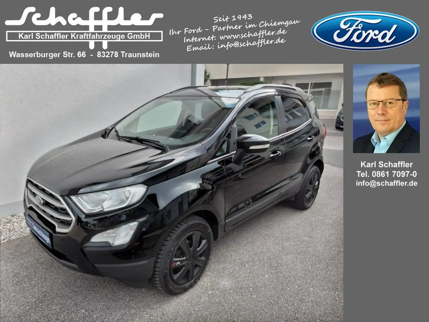 Ford EcoSport Cool & Connect Schwarz - 1