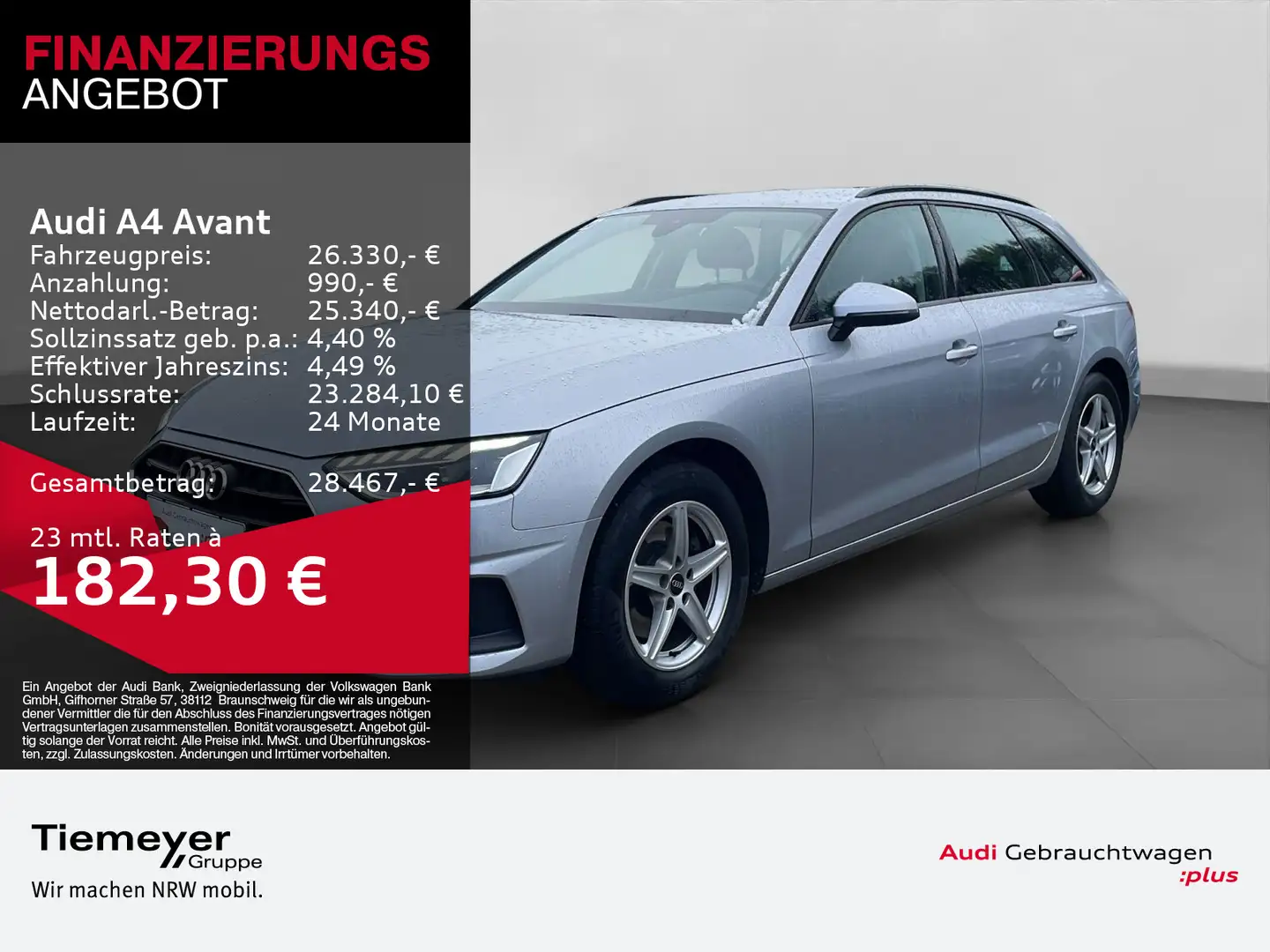 Audi A4 30 TDI SPORTSITZE ALU NAVI+ LED SITZHZG Silber - 1