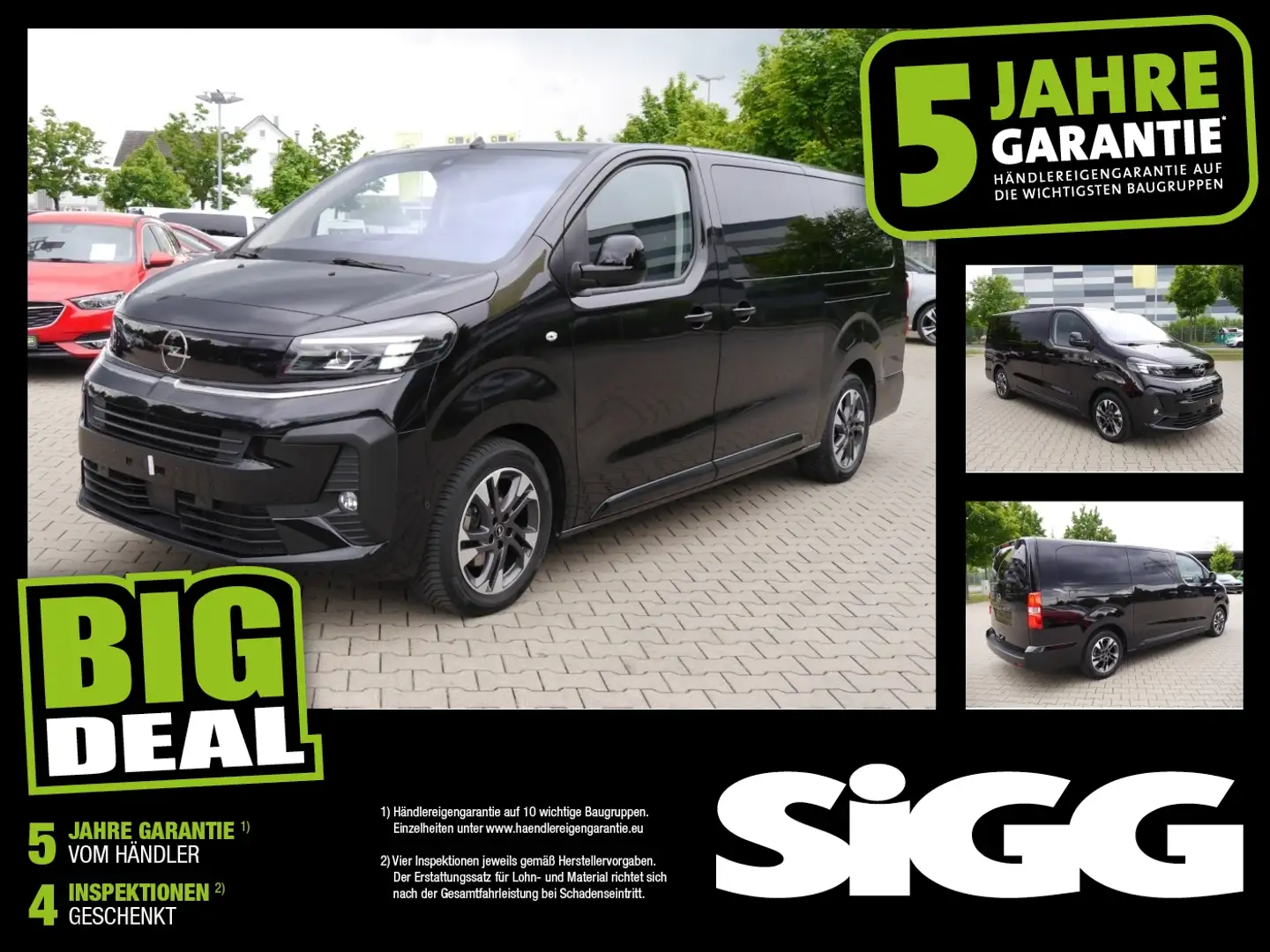 Opel Zafira Life 2.0 D XL (Lang) Automatik 9-Sitzer NAV Schwarz - 1