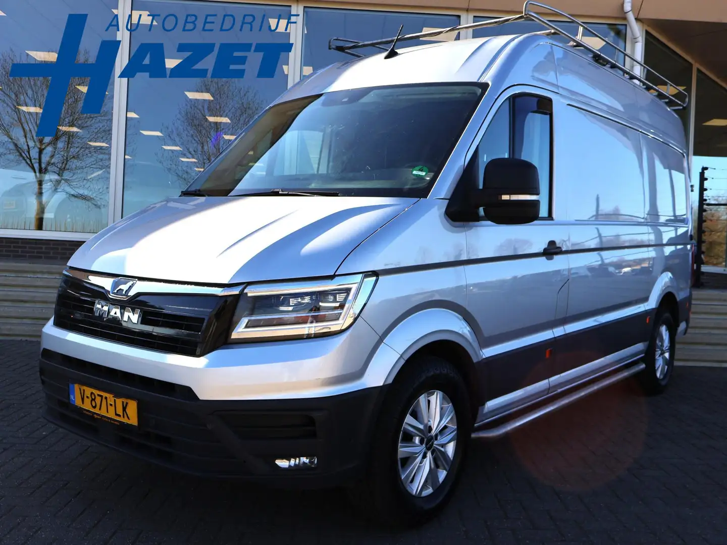 MAN TGE 35 2.0 180 PK AUT. L3H3 + 3000 KG TREKHAAK | ADAPT Grijs - 1