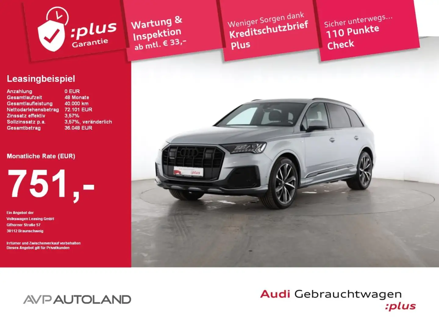 Audi Q7 50 TDI quattro tiptronic S line | PANO Silber - 1