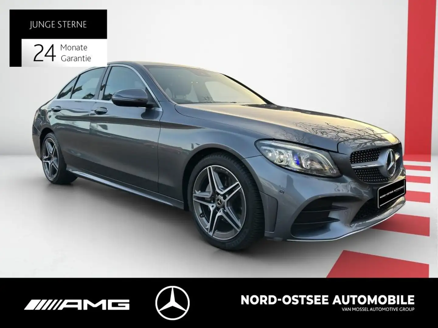 Mercedes-Benz C 220 d AMG SD PARKPAKET DAB MULTIBEAM 9G NAVI Grigio - 2