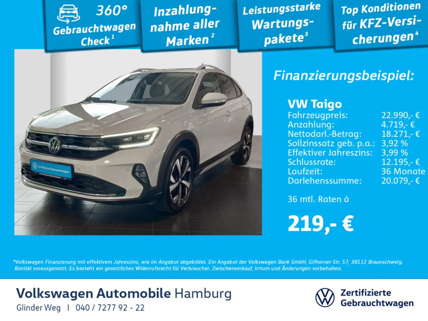 Volkswagen Taigo 1.0 TSI Style DSG Ganzjahresreifen Rückfah Gris - 1