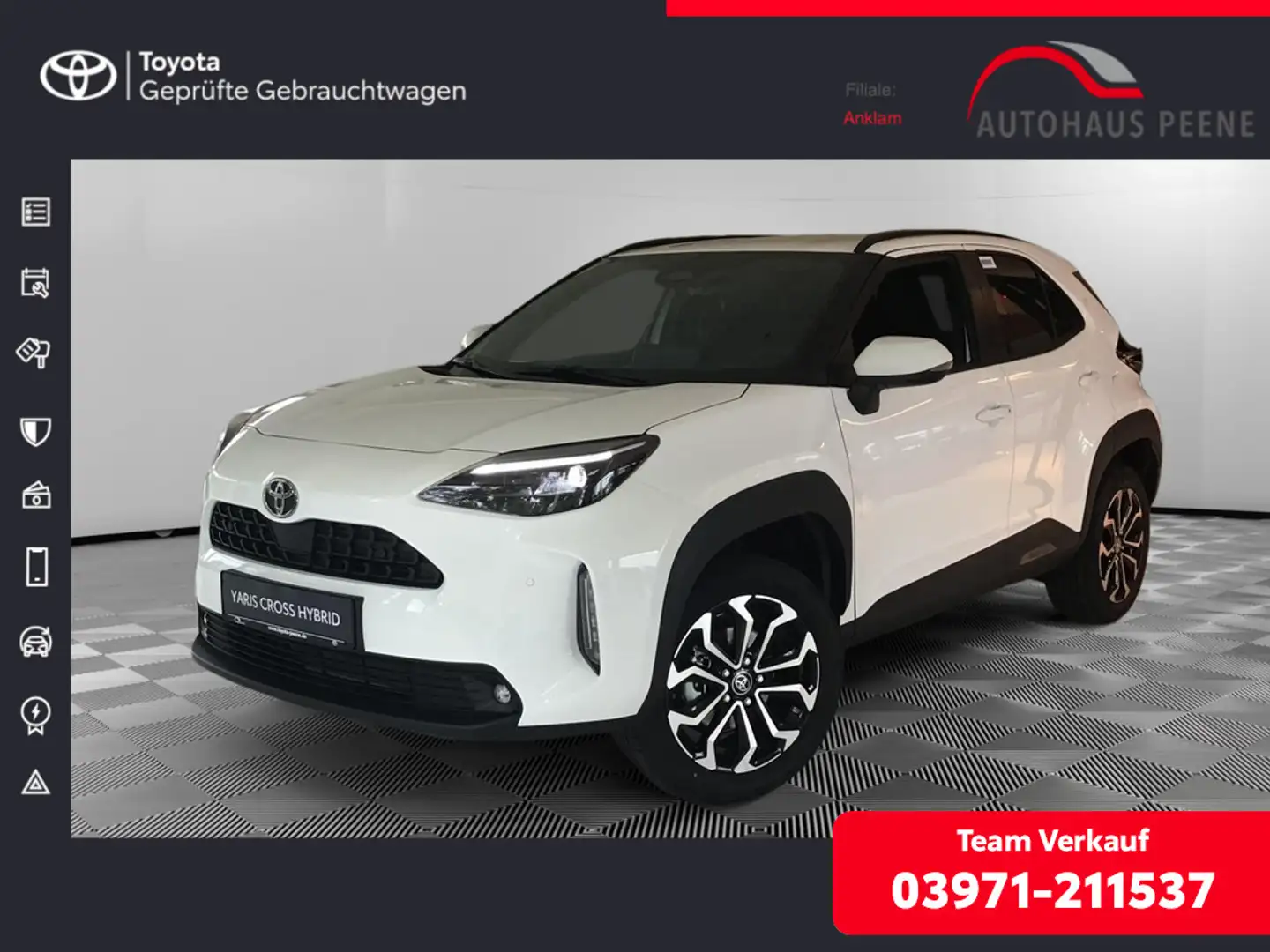 Toyota Yaris Cross 1.5 Hybrid FWD Teamplayer ACC LED Weiß - 1