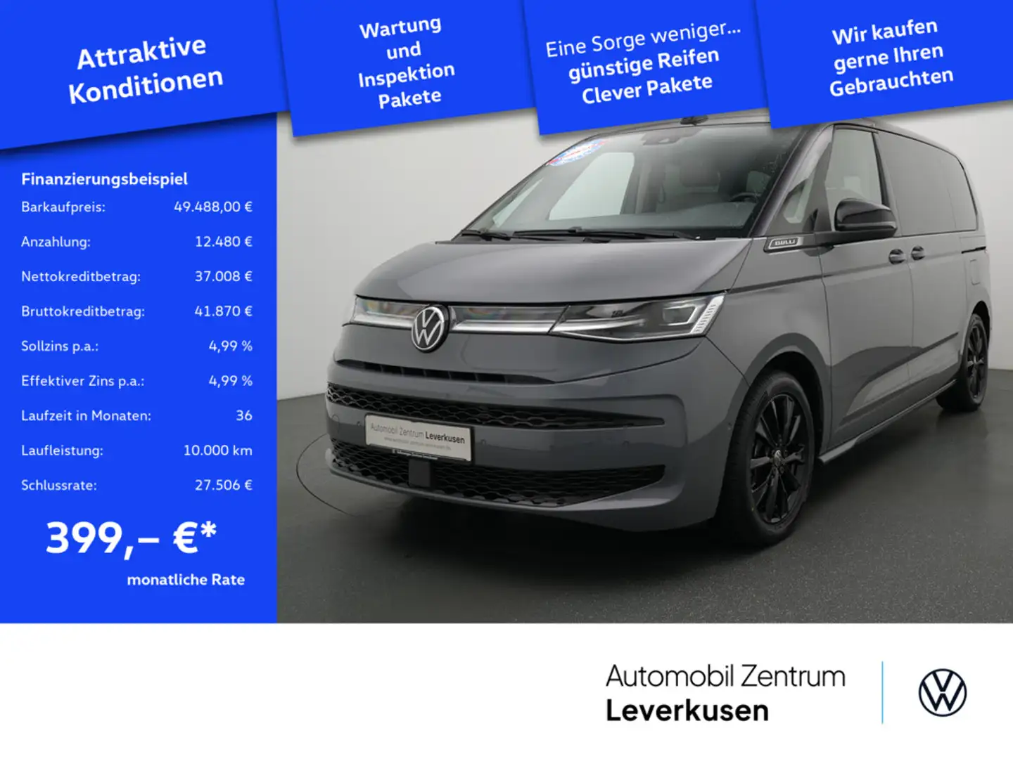 Volkswagen T7 Multivan eHybrid Edition 7-SITZER STANDHZ Grau - 1