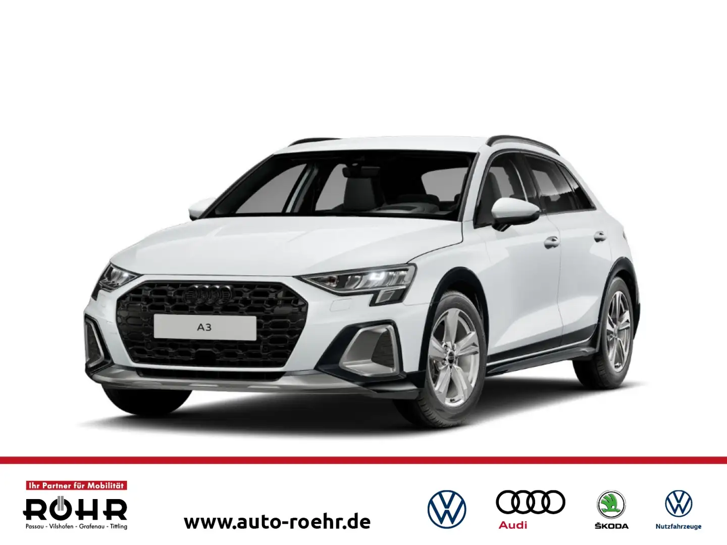 Audi A3 allstreet (Head-Up. NAVI.SHZ.DAB.virtual cockpit p Weiß - 1