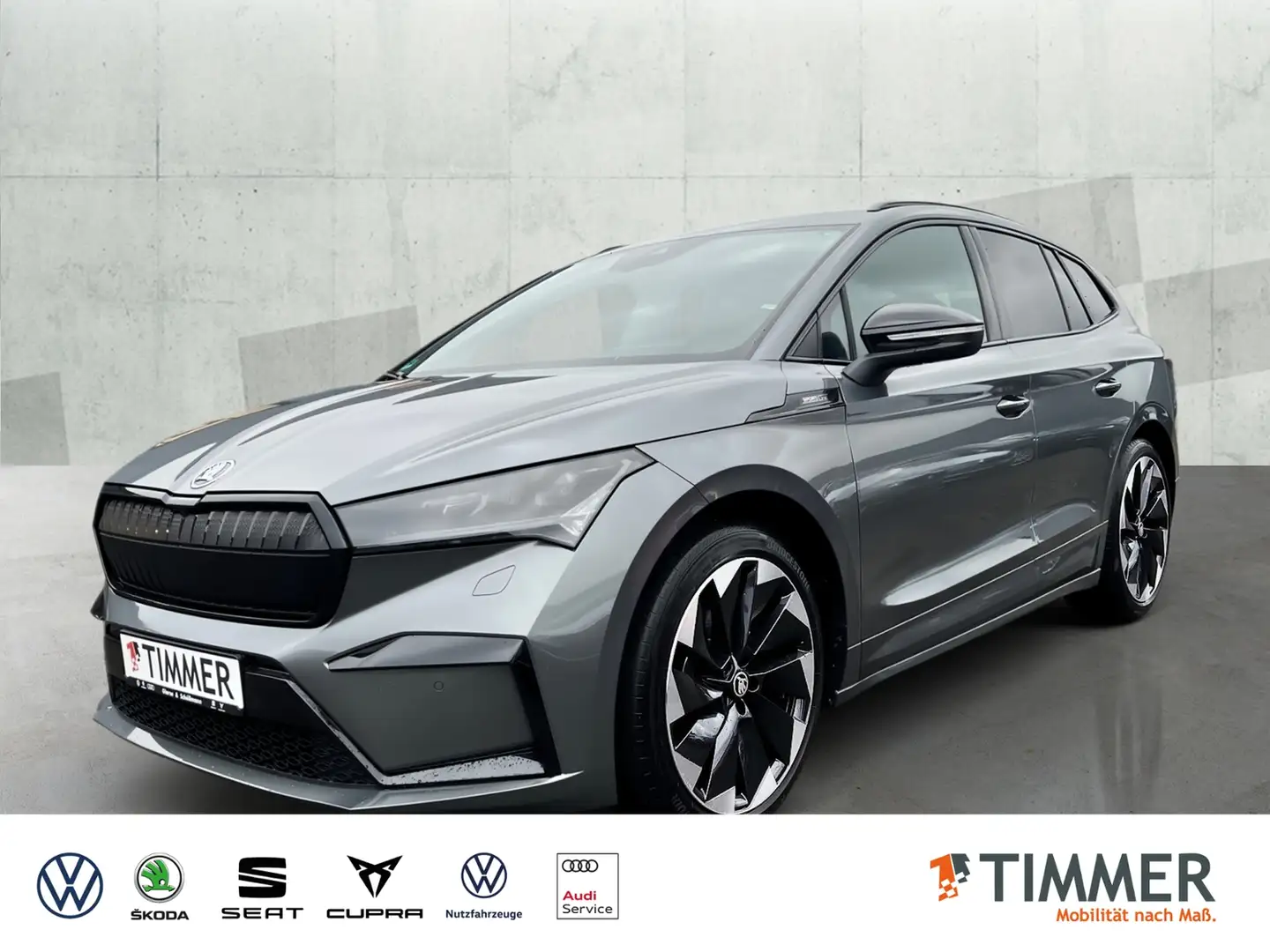 Skoda Enyaq 60 SPORTLINE +WÄPU +21" +MATRIX +ACC +RKAM +NAVI Grau - 1