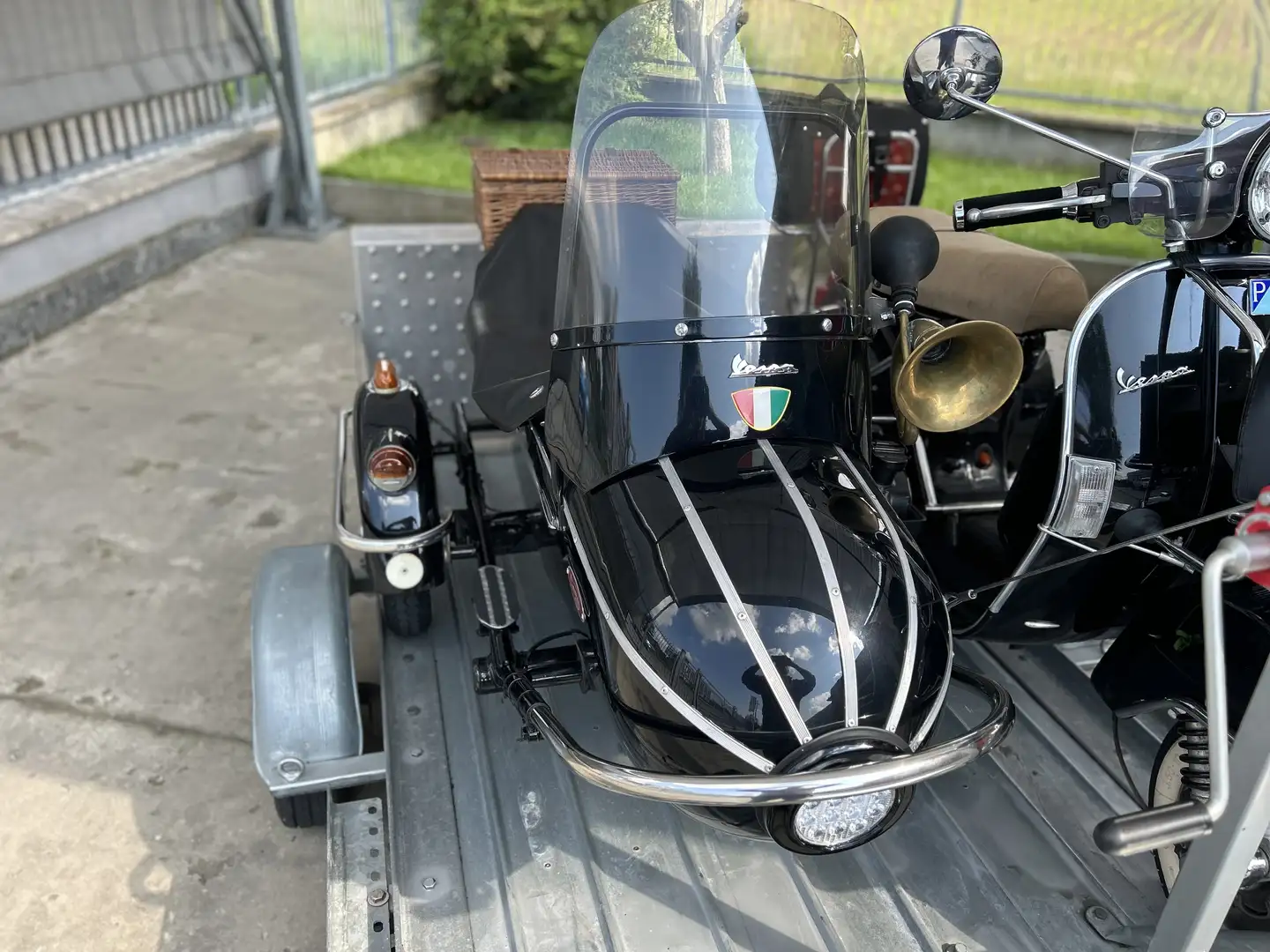Piaggio PX 150 vespa sidecar Negru - 2