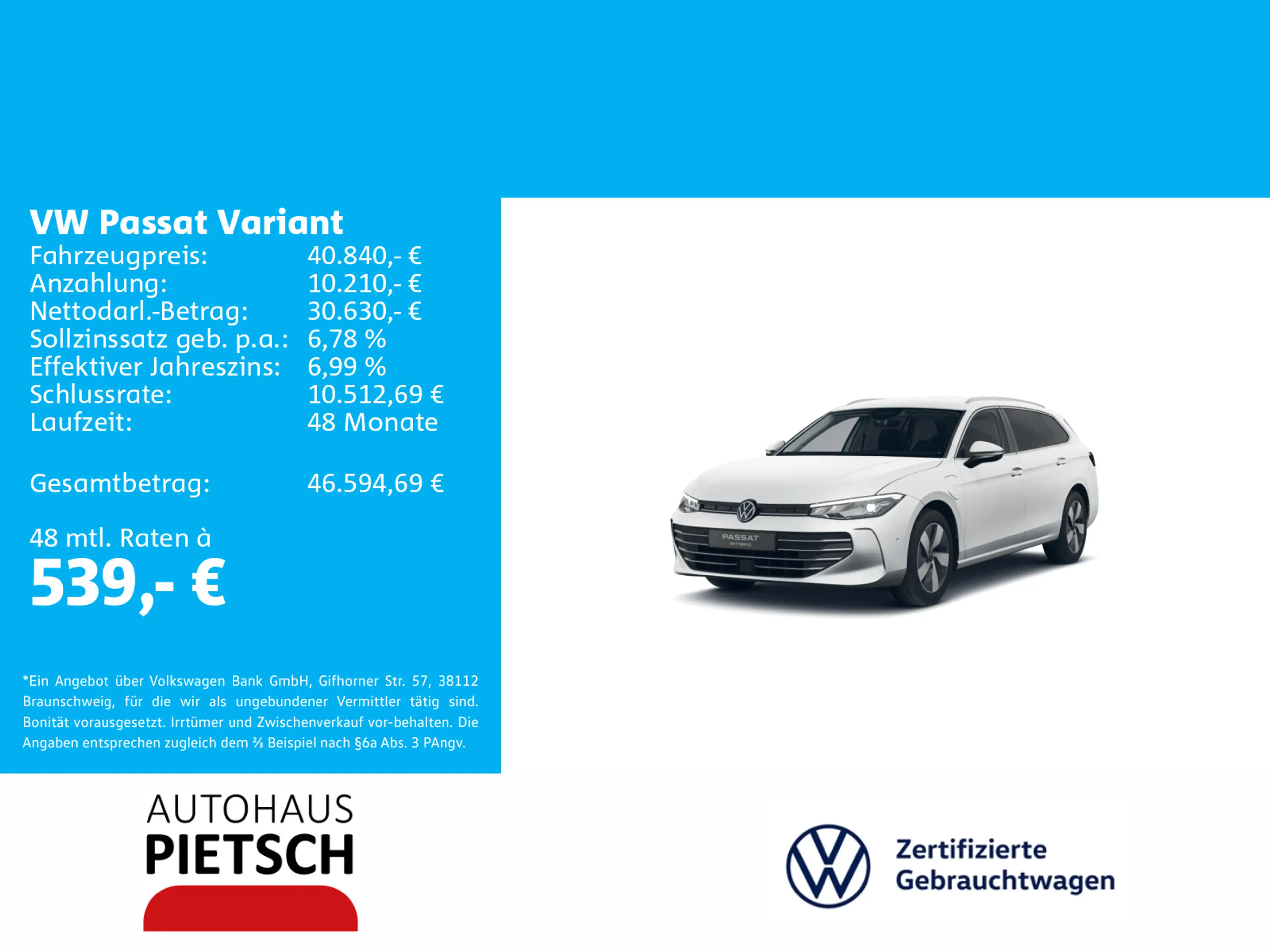 Volkswagen Passat Variant eHybrid DSG AHK HUD Massage DCC — photo 2