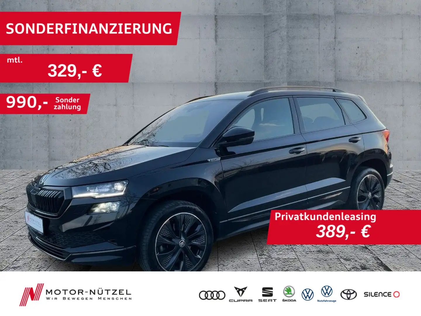 Skoda Karoq 1.5TSI SPORTLINE MATRIX+NAV+ACC+SHZ+RFK+VC Noir - 1