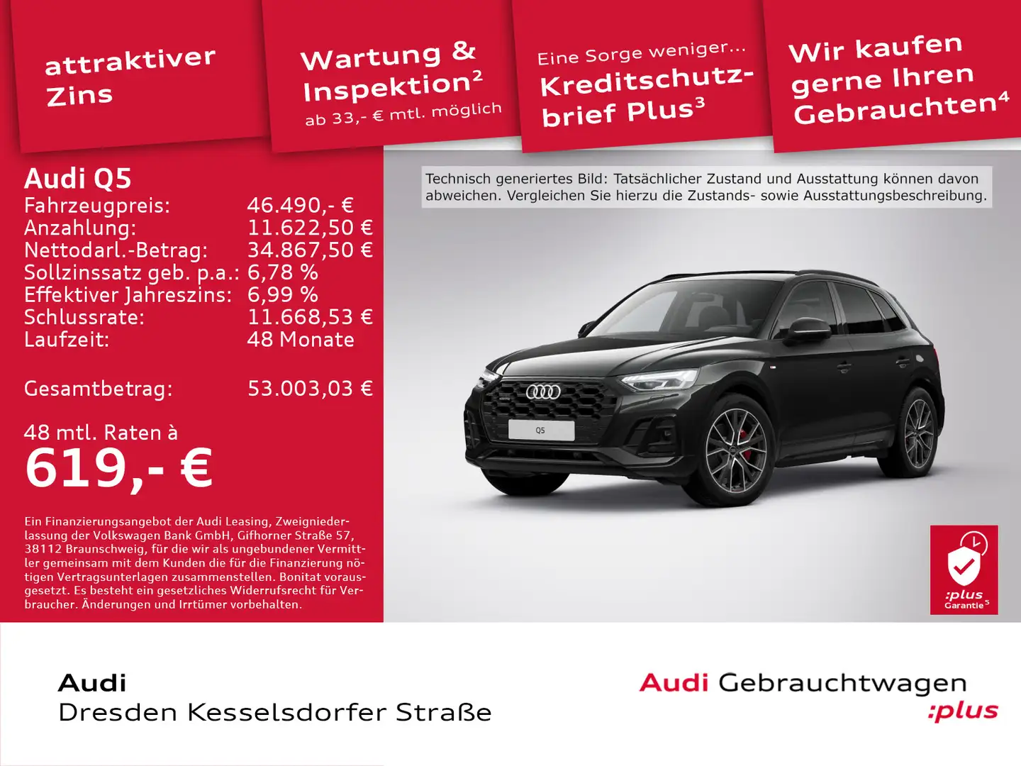 Audi Q5 SUV S line 50 TDI quattro 210(286) kW(PS) tip Nero - 1