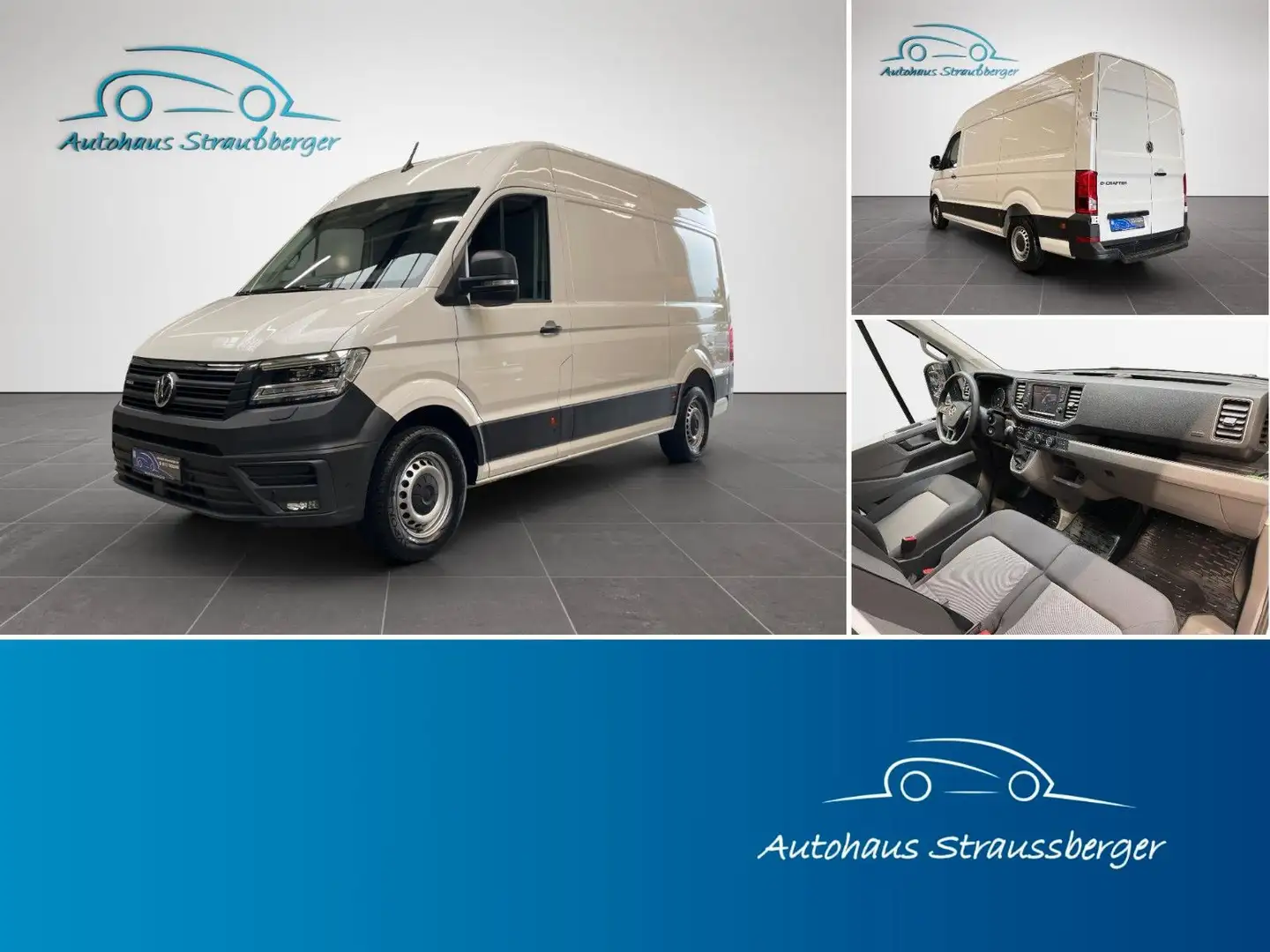 Volkswagen Crafter E-Crafter Kasten mittellang Hochdach Temp DAB+ Weiß - 1