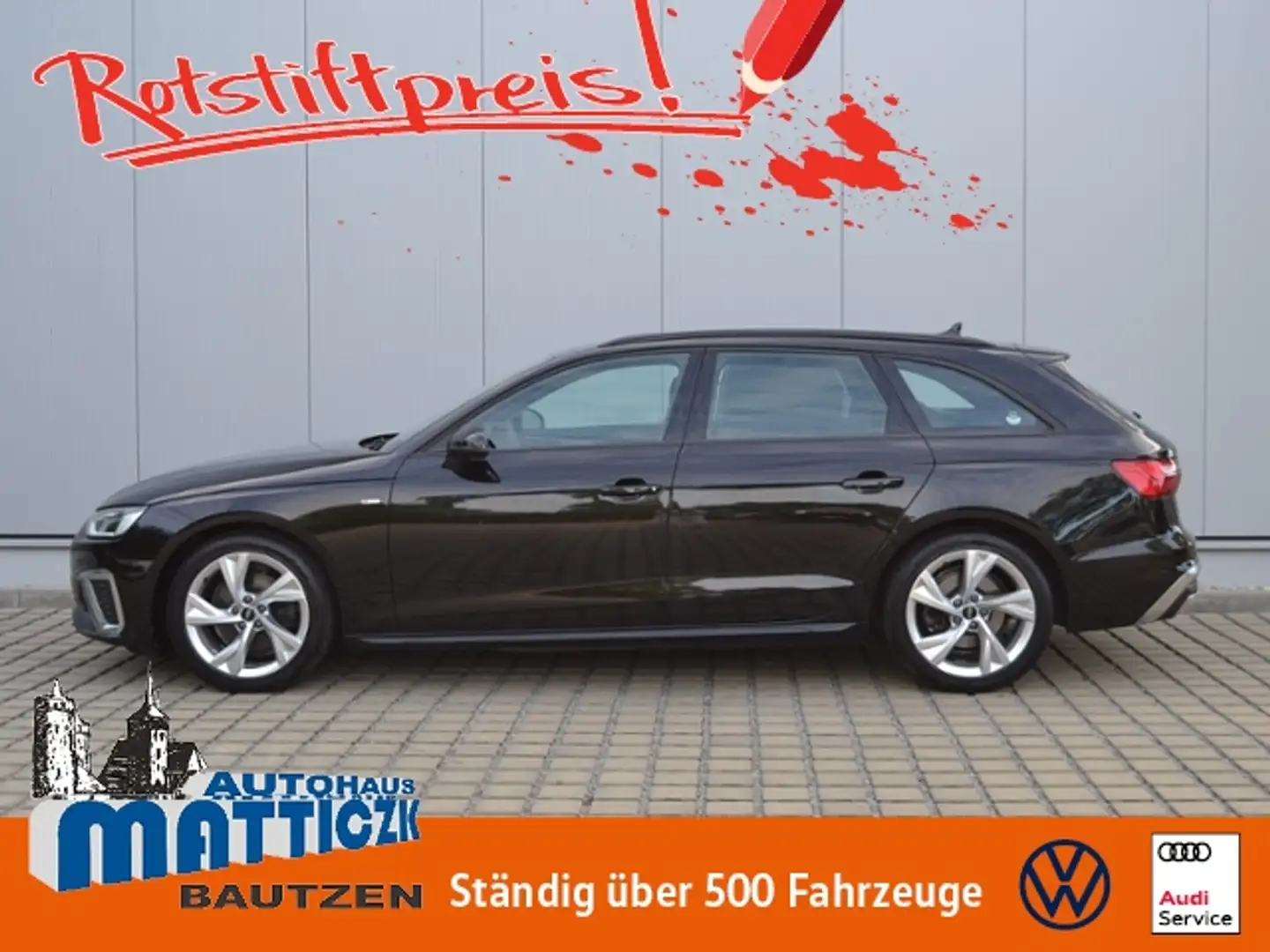 Audi A4 Avant 35 TFSI S-tronic S line LED/NAVI/18-ZOLL/SF Schwarz - 1