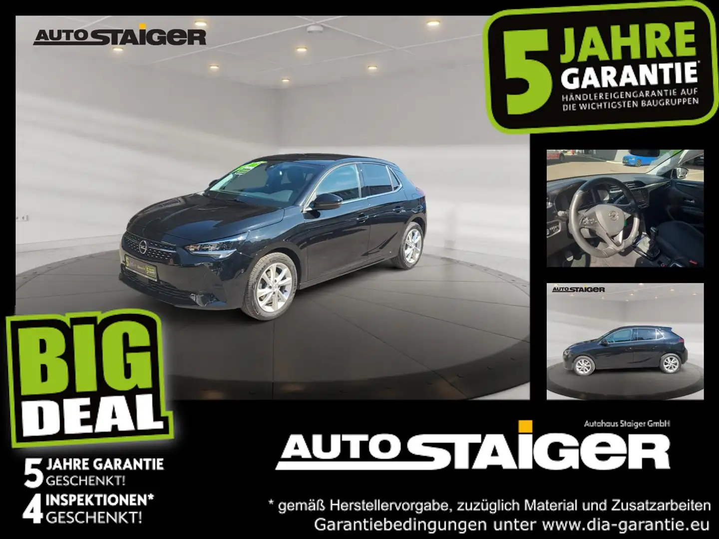 Opel Corsa F 1.2 Turbo Parksens*Winterpaket*Lichtsens Schwarz - 1