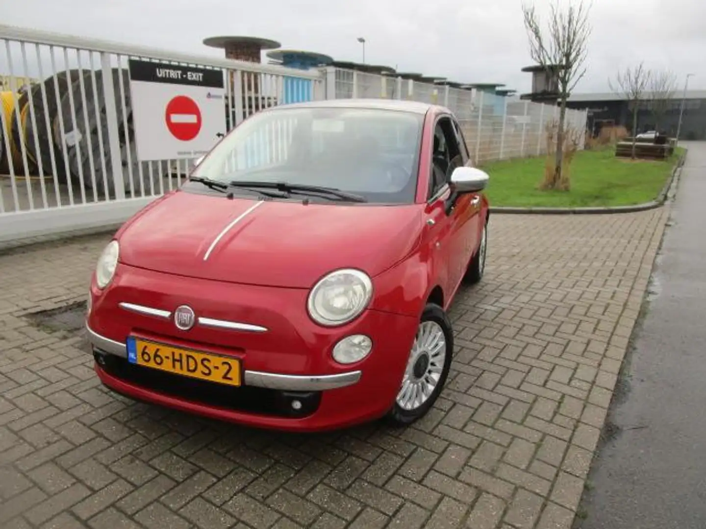 Fiat 500 1.2 Lounge, Panoramadak, AC, Lm Rouge - 1