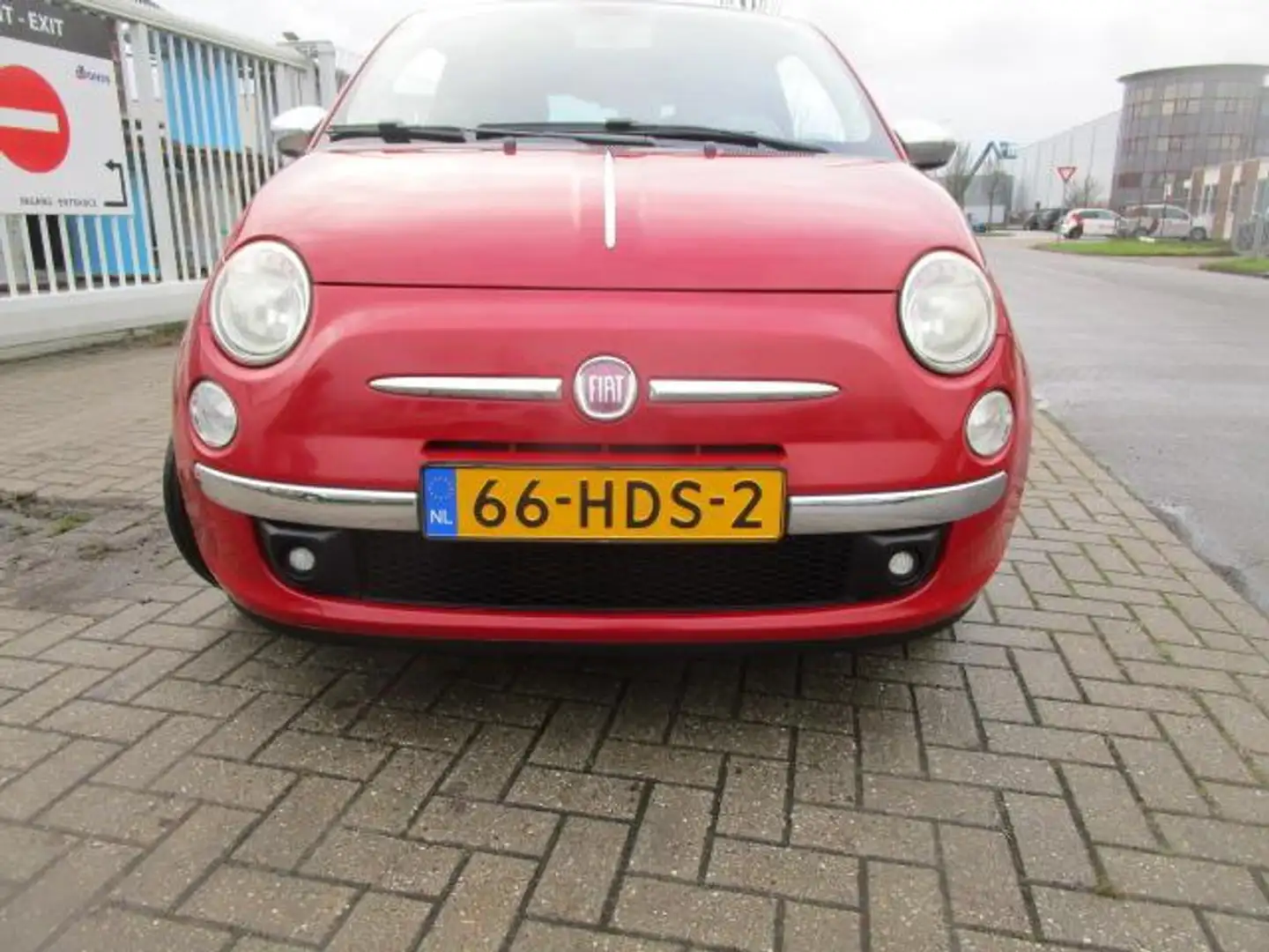 Fiat 500 1.2 Lounge, Panoramadak, AC, Lm Rouge - 2
