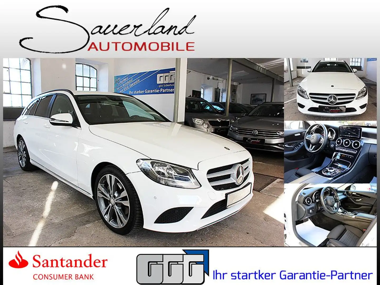 Mercedes-Benz C 220 T d AUTOMATIK NAVI KAMERA SHZ TEMPOMAT Blanc - 1