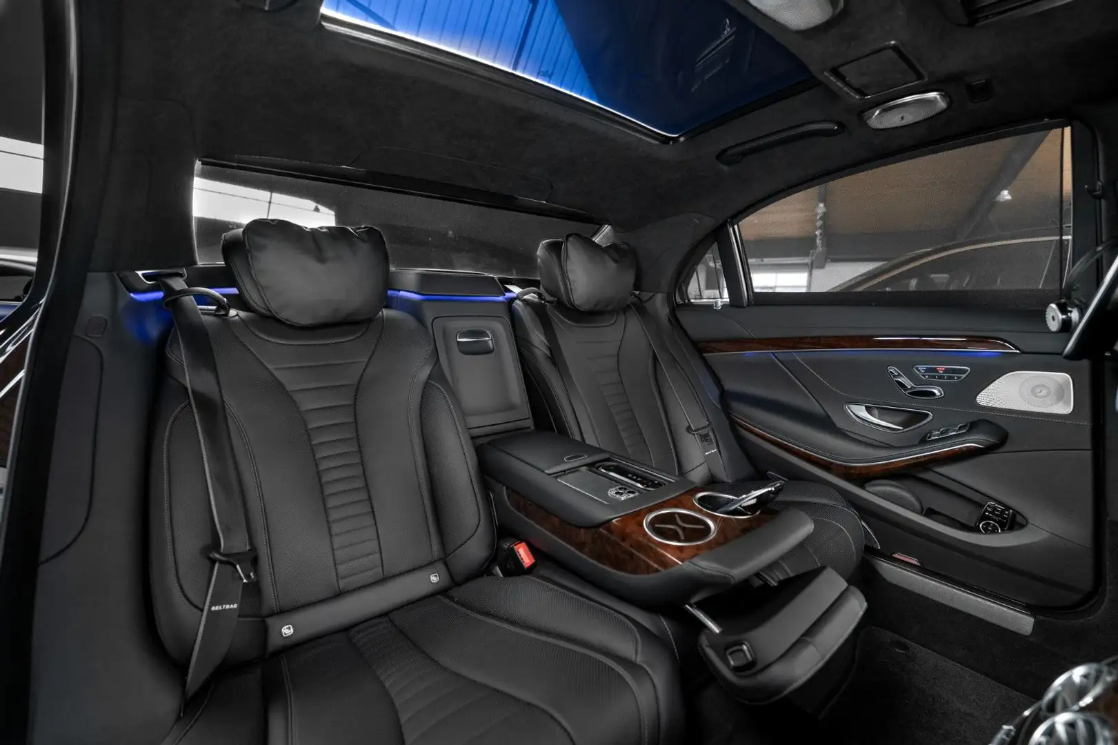 Mercedes-Benz S 560 4M LANG #NP182€ #3D-BURM #FOND-TV #SKY-MAG Blau - 2