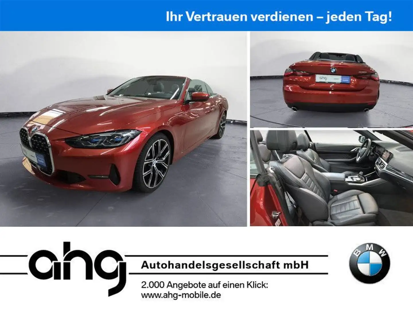 BMW 430 i Cabrio Innovationsp. Sport Aut. Klimaaut. Orange - 1