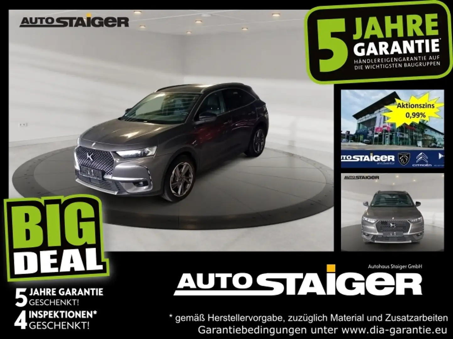 DS Automobiles DS 7 Crossback DS7 Crossback E-Tense Rivoli *Leder*Navi* Grau - 1