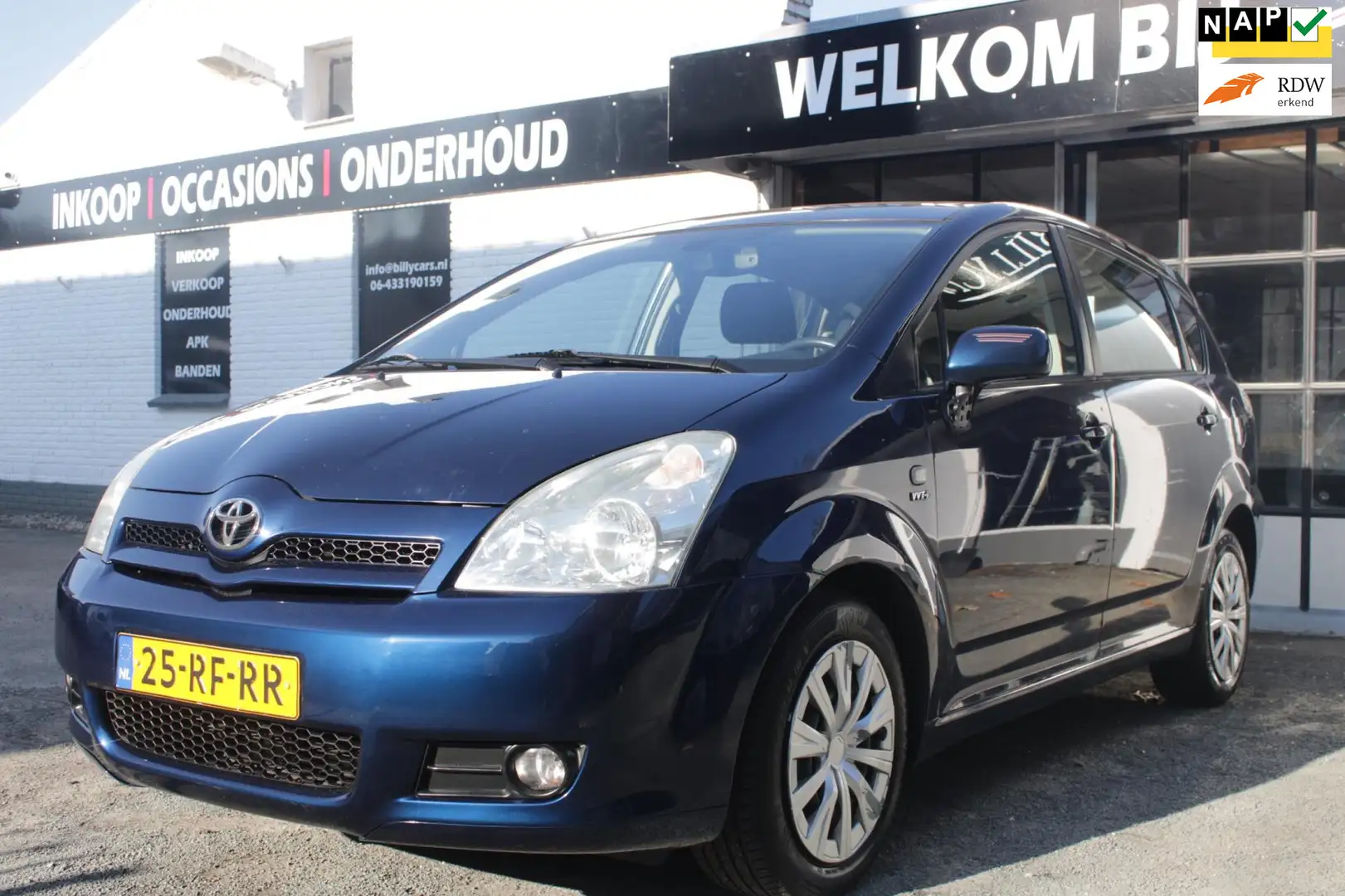 Toyota Corolla Verso 1.8 VVT-i Sol 7p. | Airco | Cruise control | Elec Blauw - 1