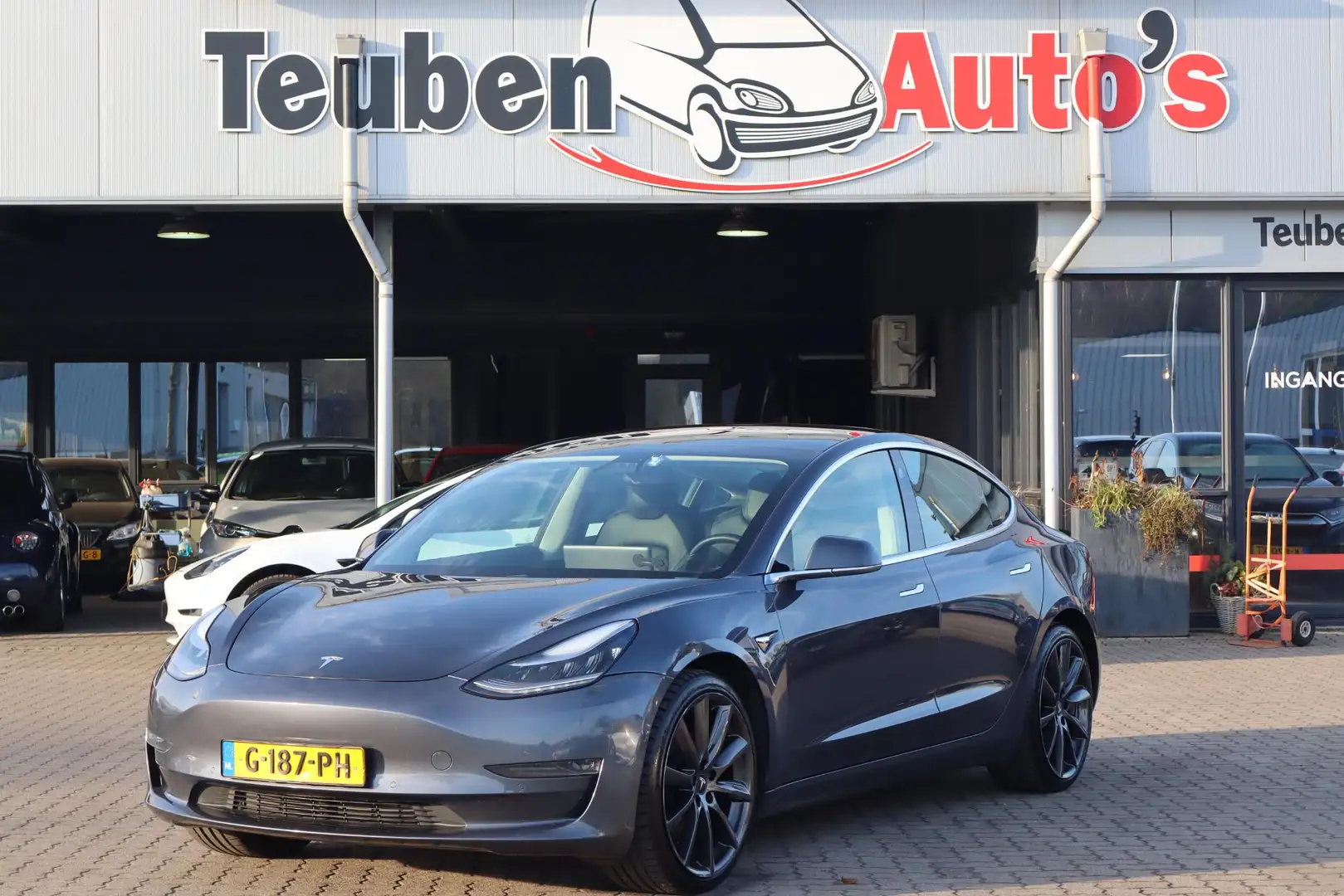 Tesla Model 3 Long Range AWD 75 kWh SOH 86,8%, BTW Auto, Autopil Gris - 1
