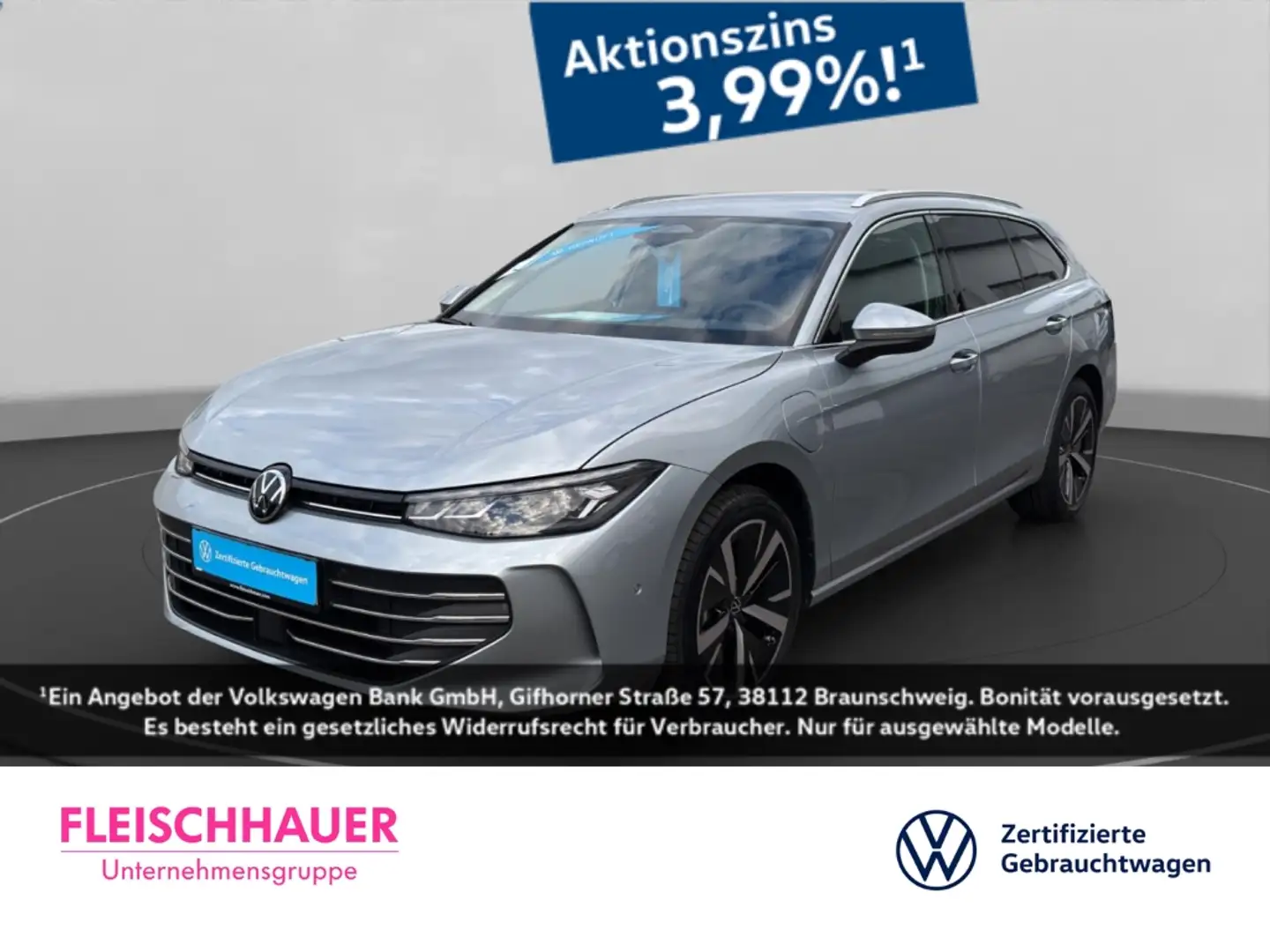 Volkswagen Passat Variant 1.5 TSI eHybrid Business DSG+NAVI+DAB+SHZ Silber - 1