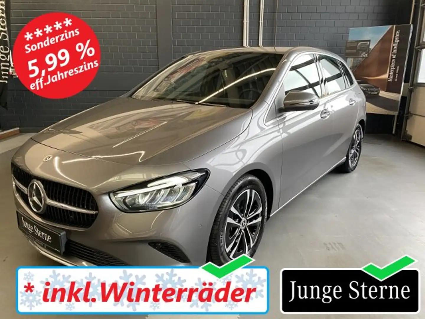 Mercedes-Benz B 180 B 180 Progressive Adv. LED MBUX Kamera Sitzh. Grau - 1