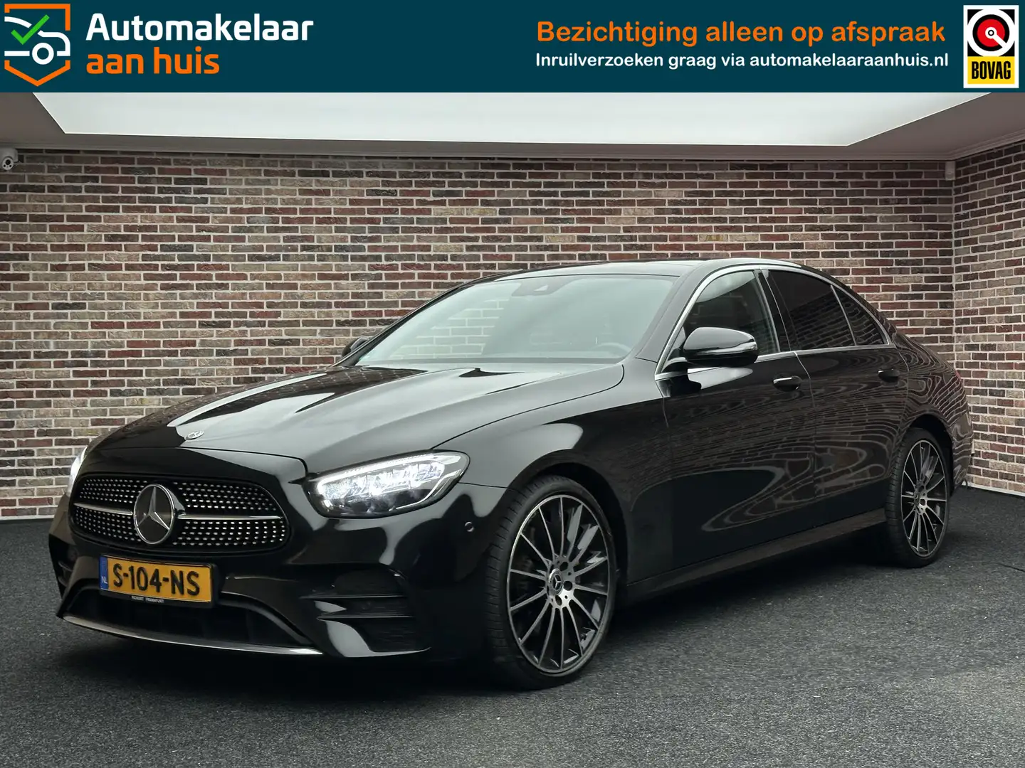 Mercedes-Benz E 220 d 4MATIC AMG Line | Dak| Sfeer| Burmester| Memory| Schwarz - 1