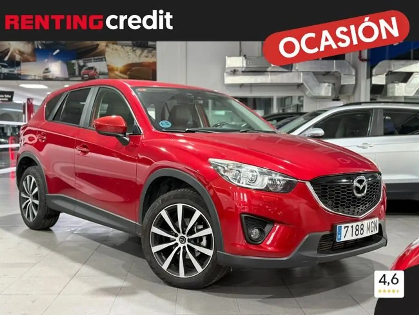 Mazda CX-5 2.2DE Luxury 4WD 175 Aut. Rojo - 1