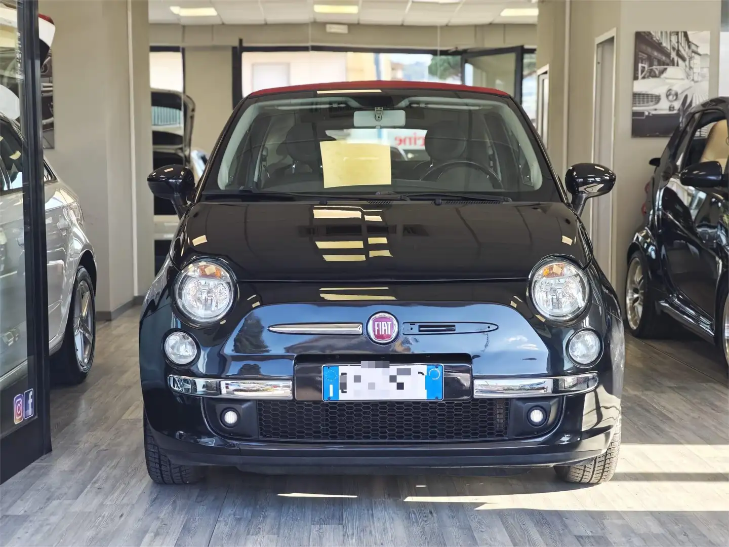 Fiat 500C 500C 1.2 GQ 69cv my14 Zwart - 1