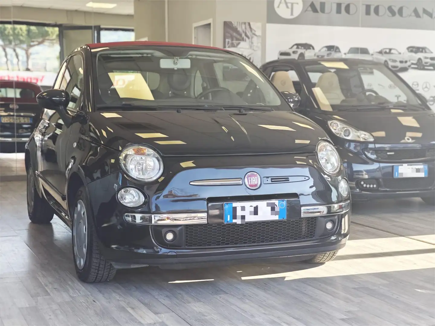 Fiat 500C 500C 1.2 GQ 69cv my14 Zwart - 2