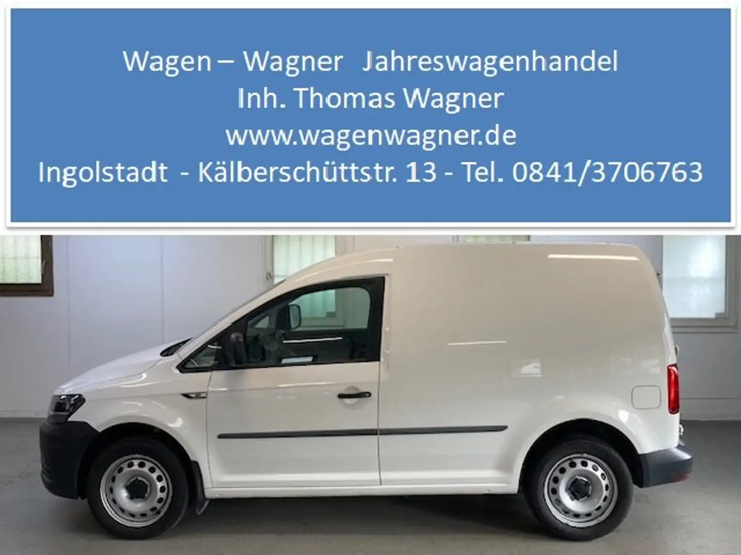 Volkswagen Caddy Kasten DSG 1.4 TSI 125PS Klima Standheizung AHK Weiß - 1