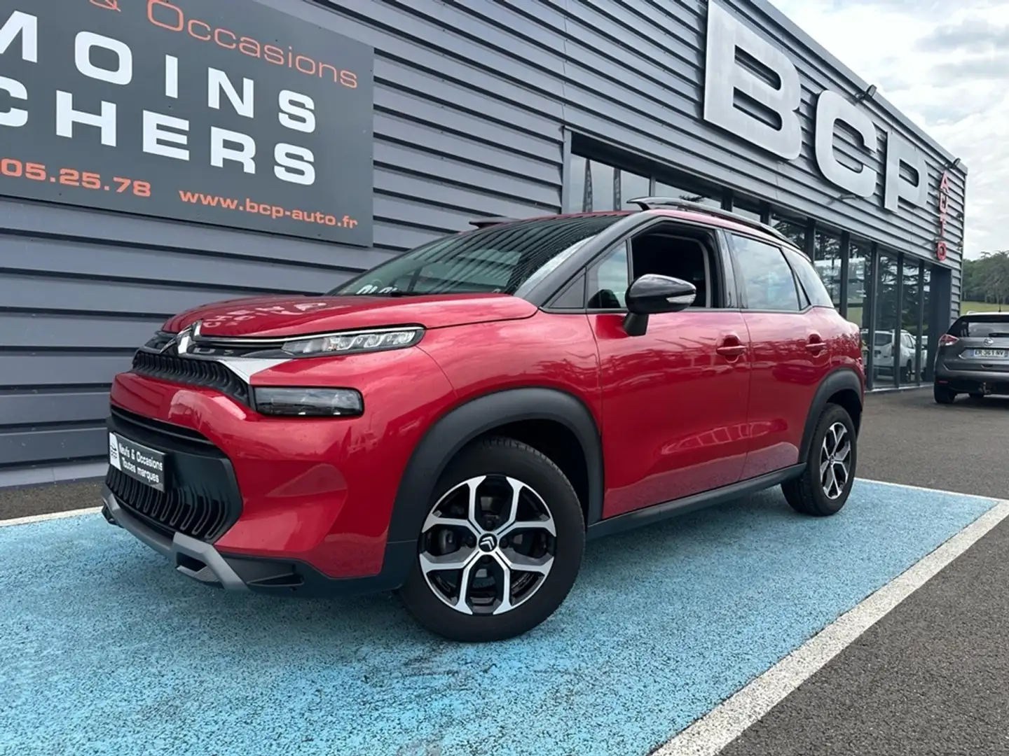 Citroen C3 Aircross 1.5 BLUEHDI 110CH S\u0026S PLUS Rouge - 1