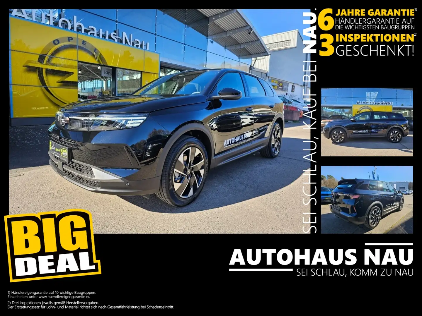 Opel Grandland 1.2 Edition Inspektionspaket BigDeal! Noir - 1