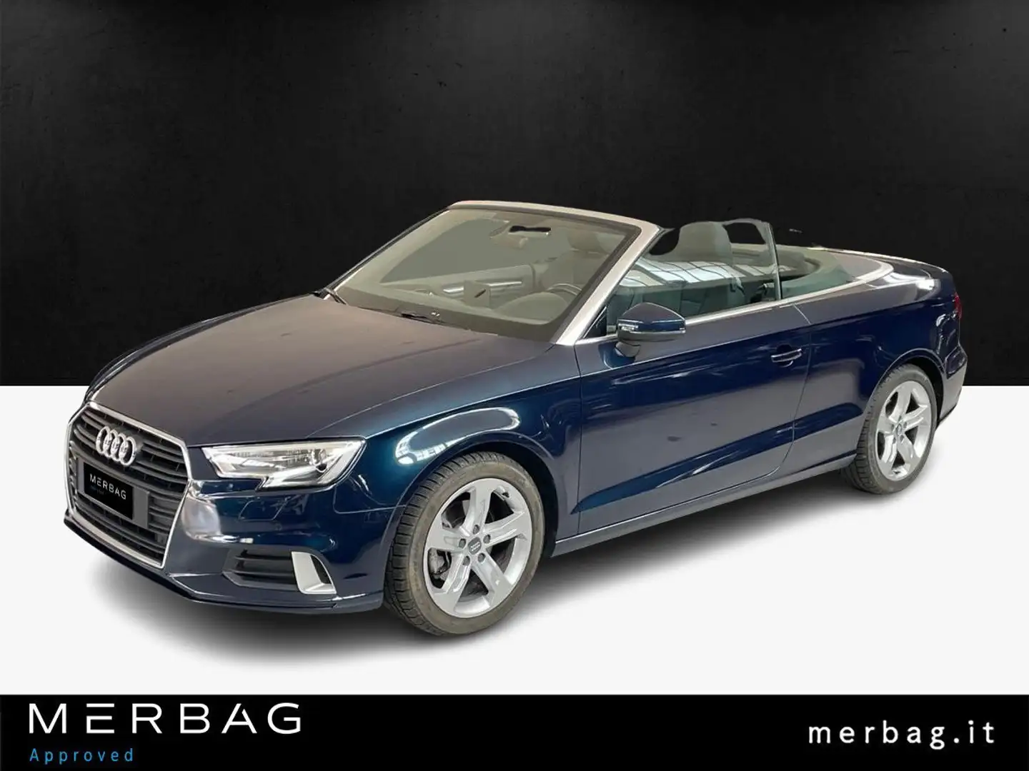 Audi A3 Cabrio 2.0 TDI S tronic Sport Bleu - 1