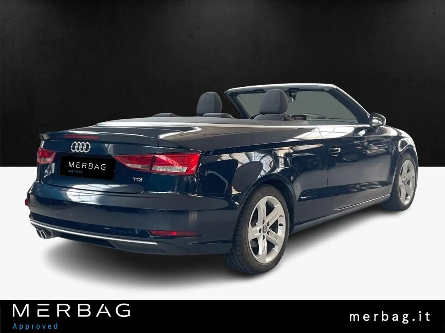 Audi A3 Cabrio 2.0 TDI S tronic Sport Bleu - 2
