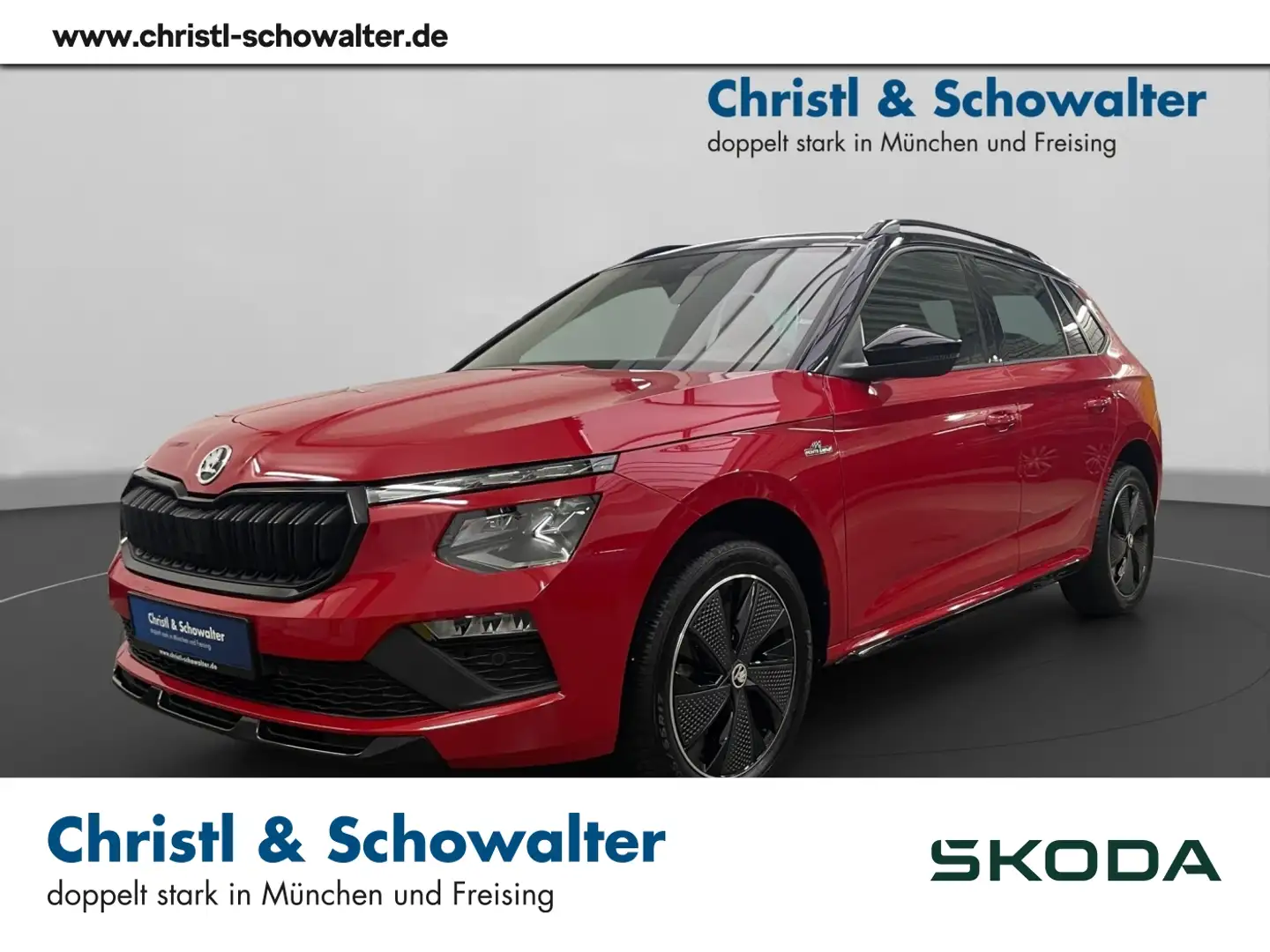 Skoda Kamiq 1.0TSI Monte Carlo PANO MATRIX DCC ACC RFK Rot - 1