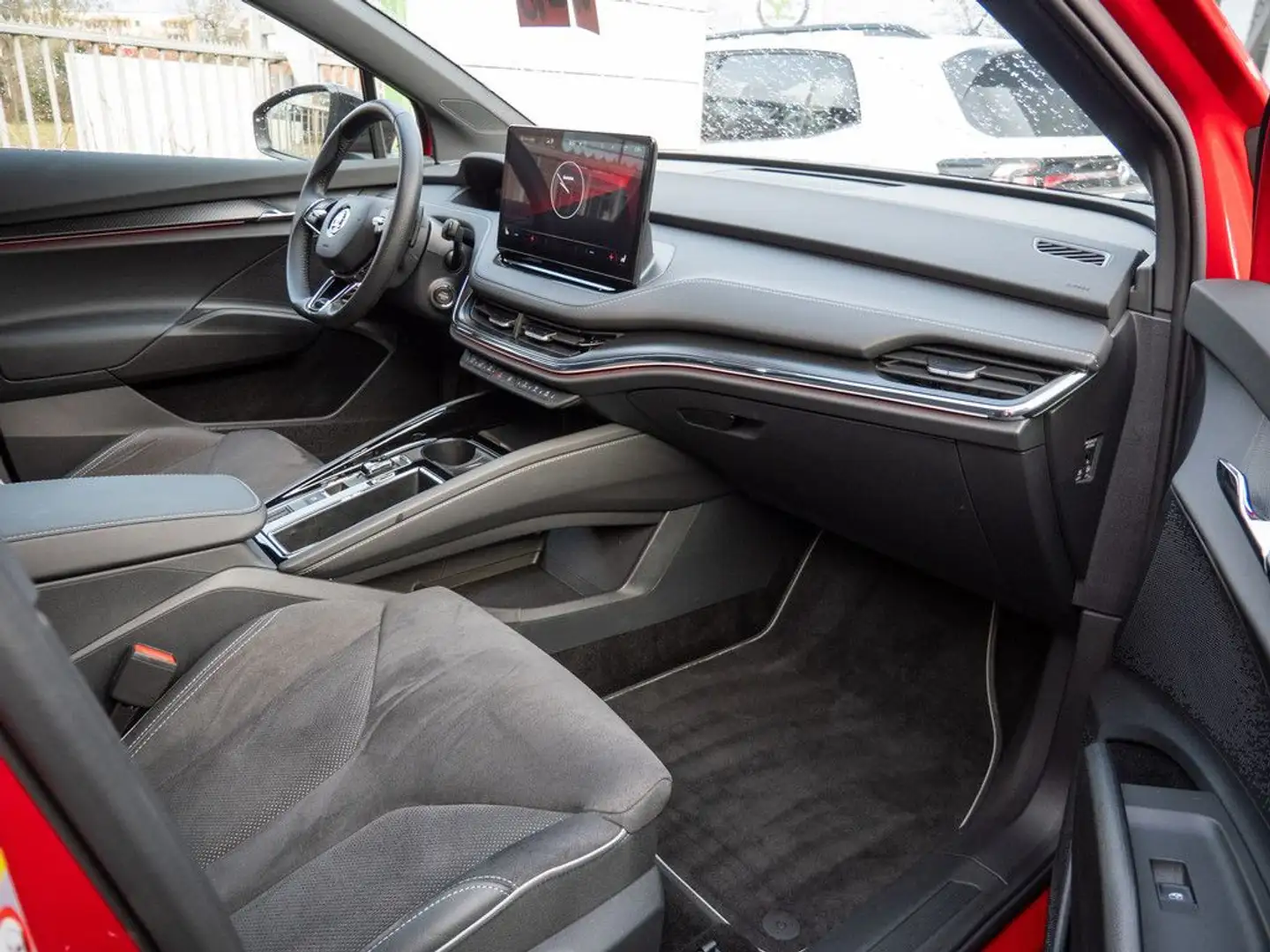 Skoda Enyaq 60 Sportline 62 kWh Batterie Elektromotor Rot - 2