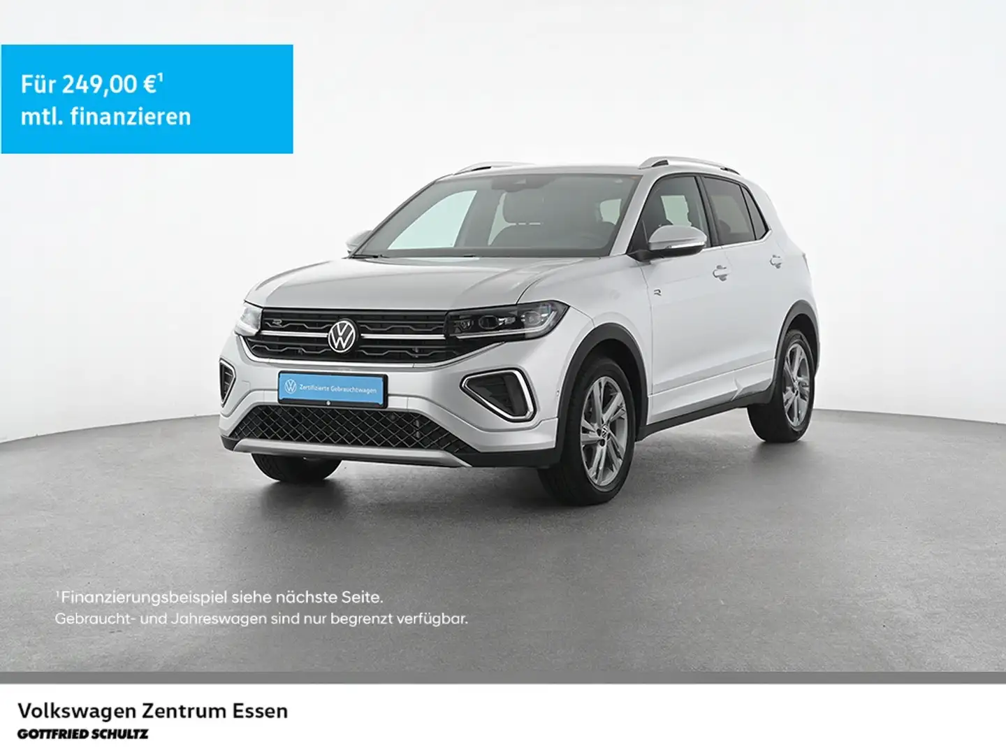 Volkswagen T-Cross R-Line TSI DSG Matrix AHK Navi R-Kamera Silber - 1