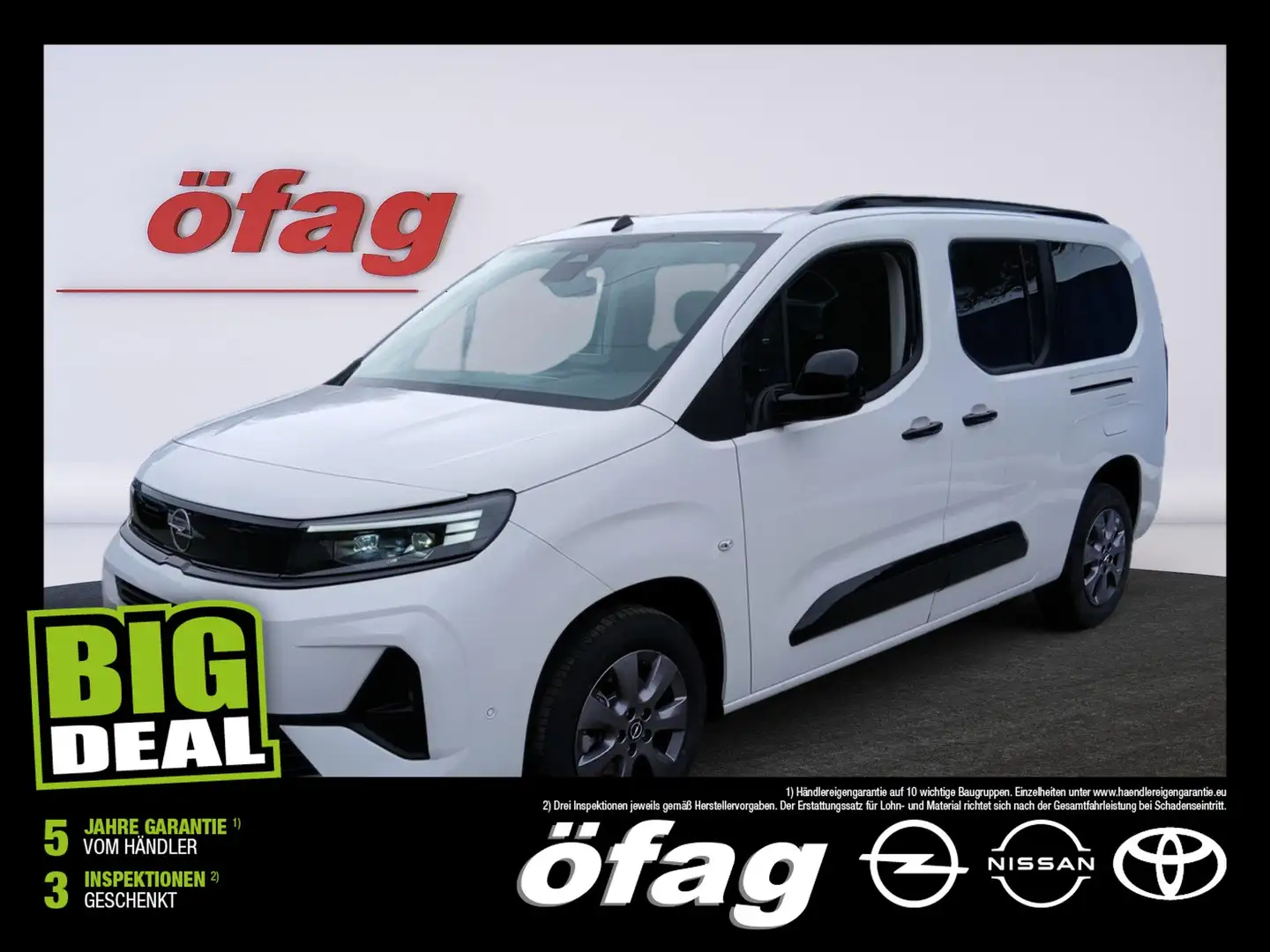 Opel Combo Life 1.5 Diesel XL GS LED+Navi+SHZ+2xKlima Weiß - 1