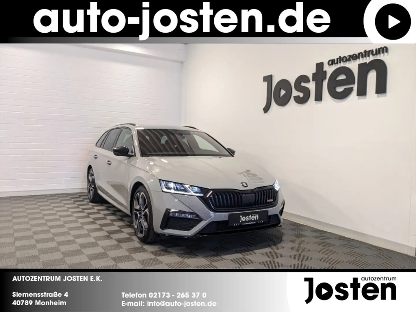 Skoda Octavia RS PLUS NAVI ACC DCC MATRIX HUD VIRTUAL Grijs - 1