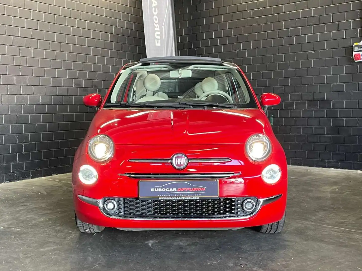 Fiat 500C Cabriolet Lounge 1.2 70CV Rouge - 2