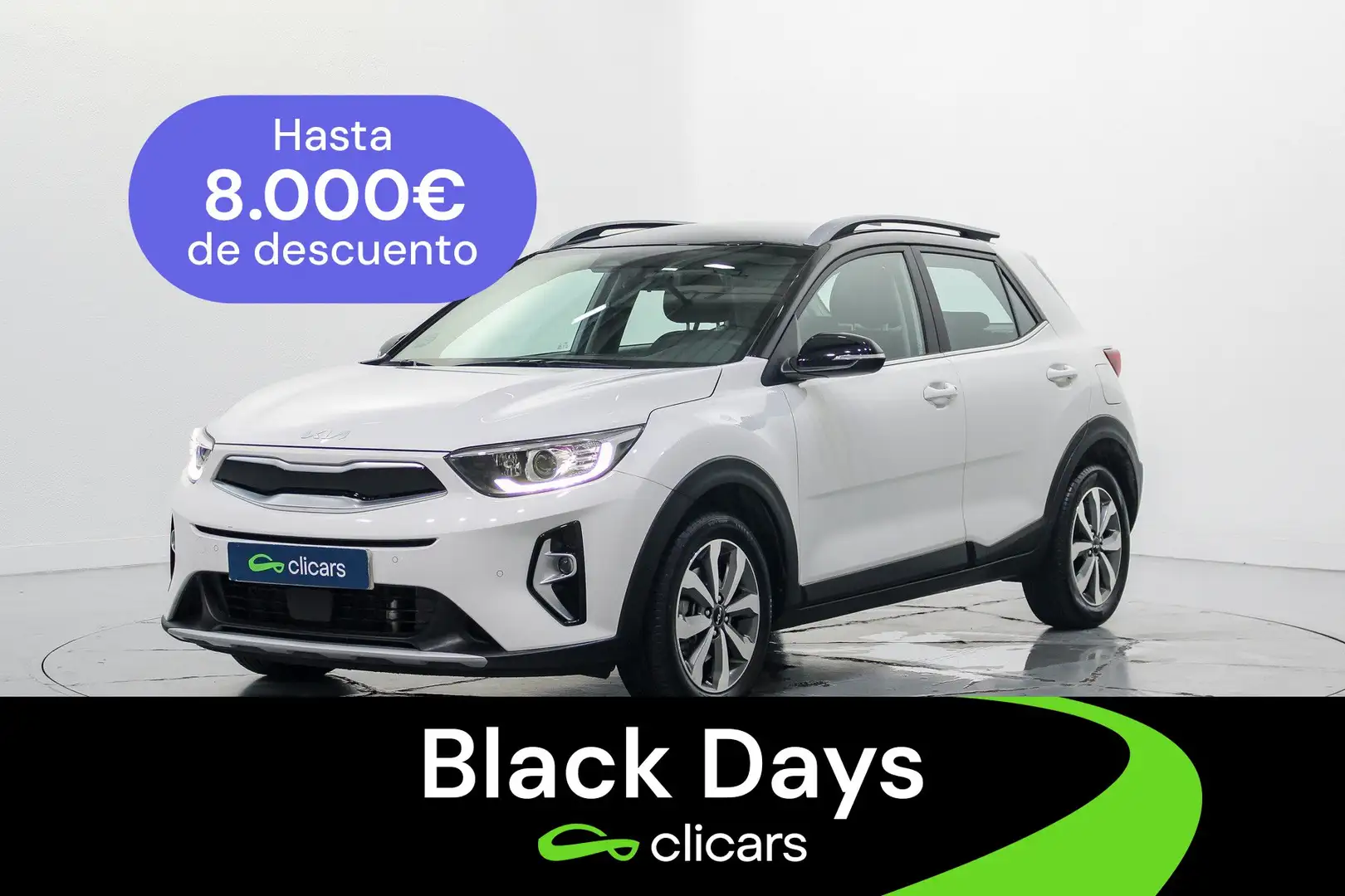 Kia Stonic 1.0 T-GDi MHEV Drive 100 Blanc - 1